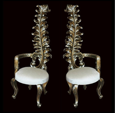 AFD Platina Italia Leaf Chair Set of 2 Chairs AFD CREAM / PLATINA